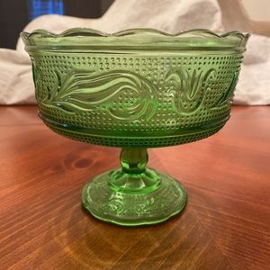 EO Brody Co. M6000 Green Glass Candy Bowl